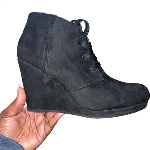 Black Gently used booties
